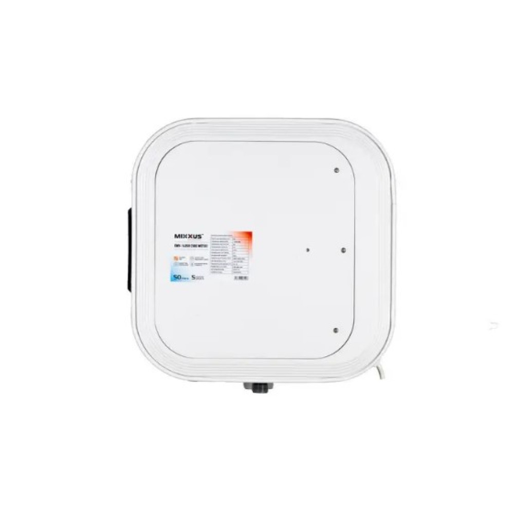 Водонагреватель Mixxus EWH-14050 CUBE WET(Н) 50 л, 2,0 кВт, "мокрый" ТЭН, горизонтальный, квадратный, белый (WH0614)