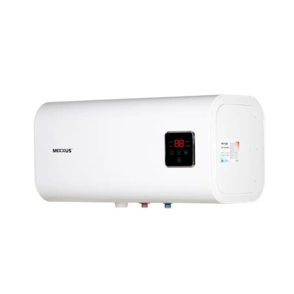 Водонагреватель Mixxus EWH-14050 CUBE WET(Н) 50 л, 2,0 кВт, "мокрый" ТЭН, горизонтальный, квадратный, белый (WH0614)