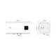 Водонагреватель Mixxus EWH-14050 CUBE WET(Н) 50 л, 2,0 кВт, "мокрый" ТЭН, горизонтальный, квадратный, белый (WH0614)