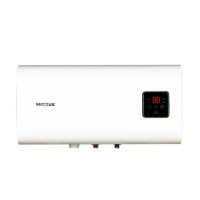 Водонагреватель Mixxus EWH-14100 CUBE WET(Н) 100 л, 2,0 кВт, "мокрый" ТЭН, горизонтальный, квадратный, белый (WH0616)
