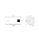Водонагреватель Mixxus EWH-14100 CUBE WET(Н) 100 л, 2,0 кВт, "мокрый" ТЭН, горизонтальный, квадратный, белый (WH0616)