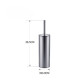Ершик для унитаза Mixxus Premium Ellipse-TB0201 SS Color напольный, нержавейка (MI7067)