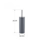 Йоржик для унітазу Mixxus Premium Ellipse-TB0201 Graphite підлоговий, графіт (MI7068)