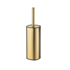 Ершик для унитаза Mixxus Premium Quadro-TB0201 Brushed Gold, напольный, золотой (MI8395)