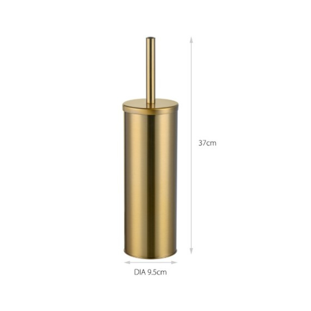 Ершик для унитаза Mixxus Ellipse-TB0202 Brushed Gold, напольный, золотой (MI8401)