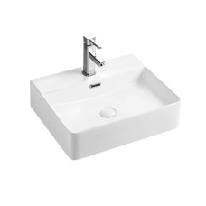 Раковина накладная Mixxus Premium Quadro-0201 с переливом (MP6478)