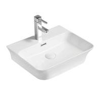 Раковина накладна Mixxus Premium Bevel-0201 з переливом (MP6480)