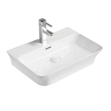 Раковина накладная Mixxus Premium Bevel-0202 с переливом (MP6481)
