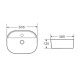 Раковина накладна Mixxus Premium Ellipse-0201 (MP6482)