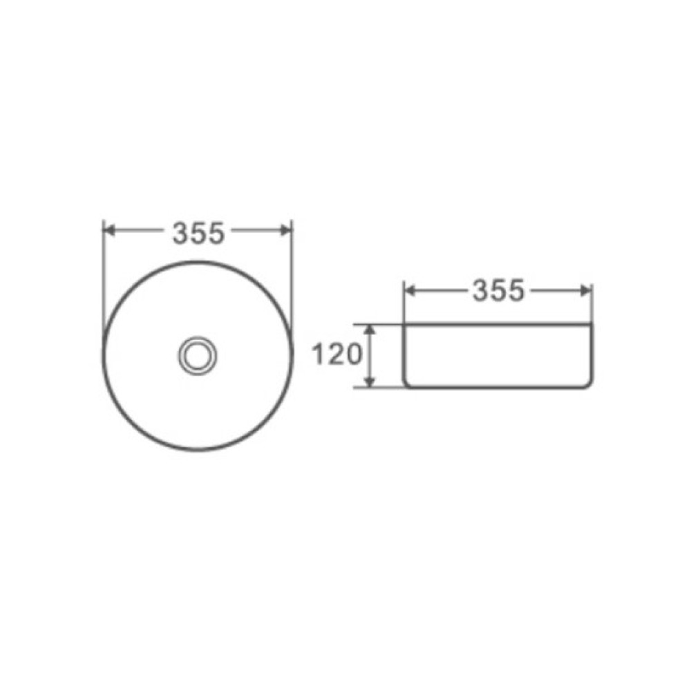 Раковина накладная Mixxus Premium Topper-0101 (MP6489)