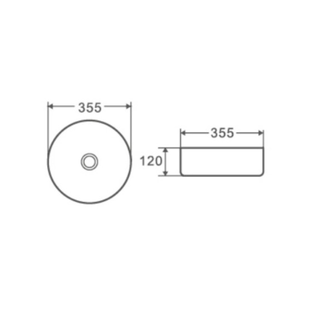 Раковина накладная Mixxus Premium Topper-0101 Black (MP6490)