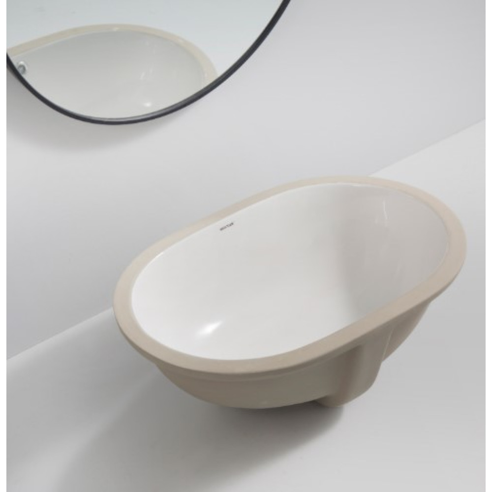 Раковина накладная Mixxus PREMIUM ELLIPSE-1701 с переливом (MP6566)