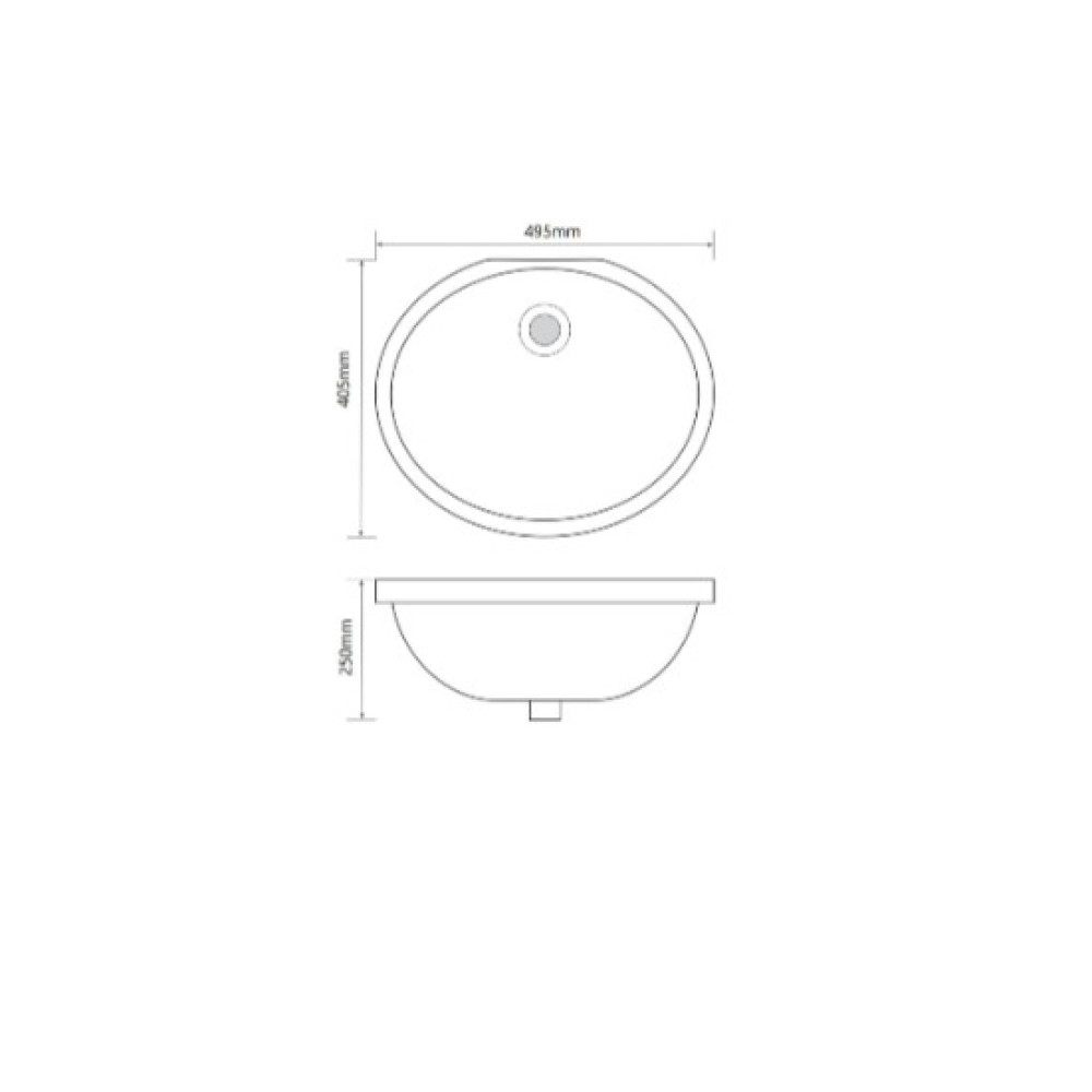 Раковина накладная Mixxus Premium TOPPER-1701 с переливом (MP6568)