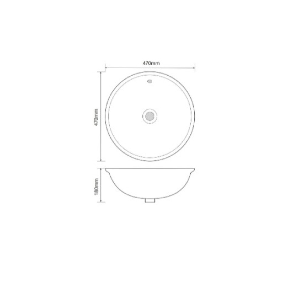 Раковина Mixxus PREMIUM TOPPER-1601 з переливом (MP6571)