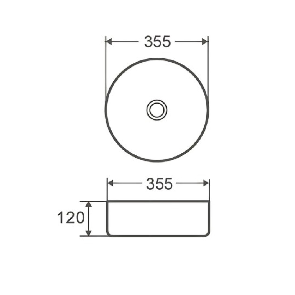 Накладная раковина Mixxus Premium TOPPER-0102 (MP6680)