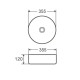 Накладная раковина Mixxus Premium TOPPER-0102 (MP6680)