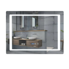 Зеркало Mixxus Style MR03-80x60 (часы, LED-подсветка, антизапотевка) (MI6005)