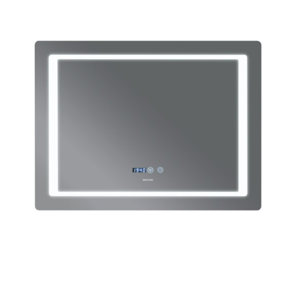Дзеркало Mixxus Style MR03-70x50 (годинник, LED-підсвічування, антизапотівання) (MI6006)