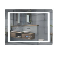 Зеркало Mixxus Style MR03-70x50 (часы, LED-подсветка, антизапотевание) (MI6006)