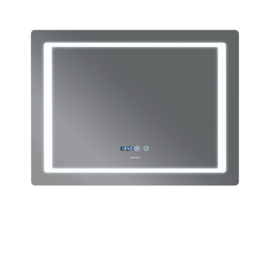 Зеркало Mixxus Style MR03-90x70 (часы, LED-подсветка, антизапотевание) (MI6007)