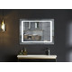 Зеркало Mixxus Style MR03-90x70 (часы, LED-подсветка, антизапотевание) (MI6007)