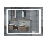 Дзеркало Mixxus Style MR03-90x70 (годинник, LED-підсвічування, антизапотівання) (MI6007)