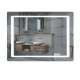 Зеркало Mixxus Style MR03-90x70 (часы, LED-подсветка, антизапотевание) (MI6007)