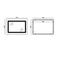 Дзеркало Mixxus STYLE MR13-70x50-REVERSE з LED Touch, Anti-fog, димером, регулюванням яскравості (MI6665)