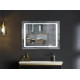 Дзеркало Mixxus STYLE MR13-90x70-REVERSE з LED Touch, Anti-fog, димером, регулюванням яскравості (MI6667)
