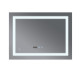 Дзеркало Mixxus WARM MR02-70x50 з LED Touch, Anti-fog, димером, регулюванням яскравості, годинником (MI6668)