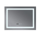 Дзеркало Mixxus WARM MR02-70x50-CASE з LED Touch, Anti-fog, димером, регулюванням яскравості, годинником (MI6669)