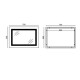 Дзеркало Mixxus WARM MR02-70x50-CASE з LED Touch, Anti-fog, димером, регулюванням яскравості, годинником (MI6669)