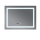 Дзеркало Mixxus WARM MR02-80x60-CASE з LED Touch, Anti-fog, димером, регулюванням яскравості, годинником (MI6671)