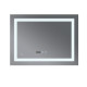 Дзеркало Mixxus WARM MR02-90x70-CASE з LED Touch, Anti-fog, димером, регулюванням яскравості, годинником (MI6674)