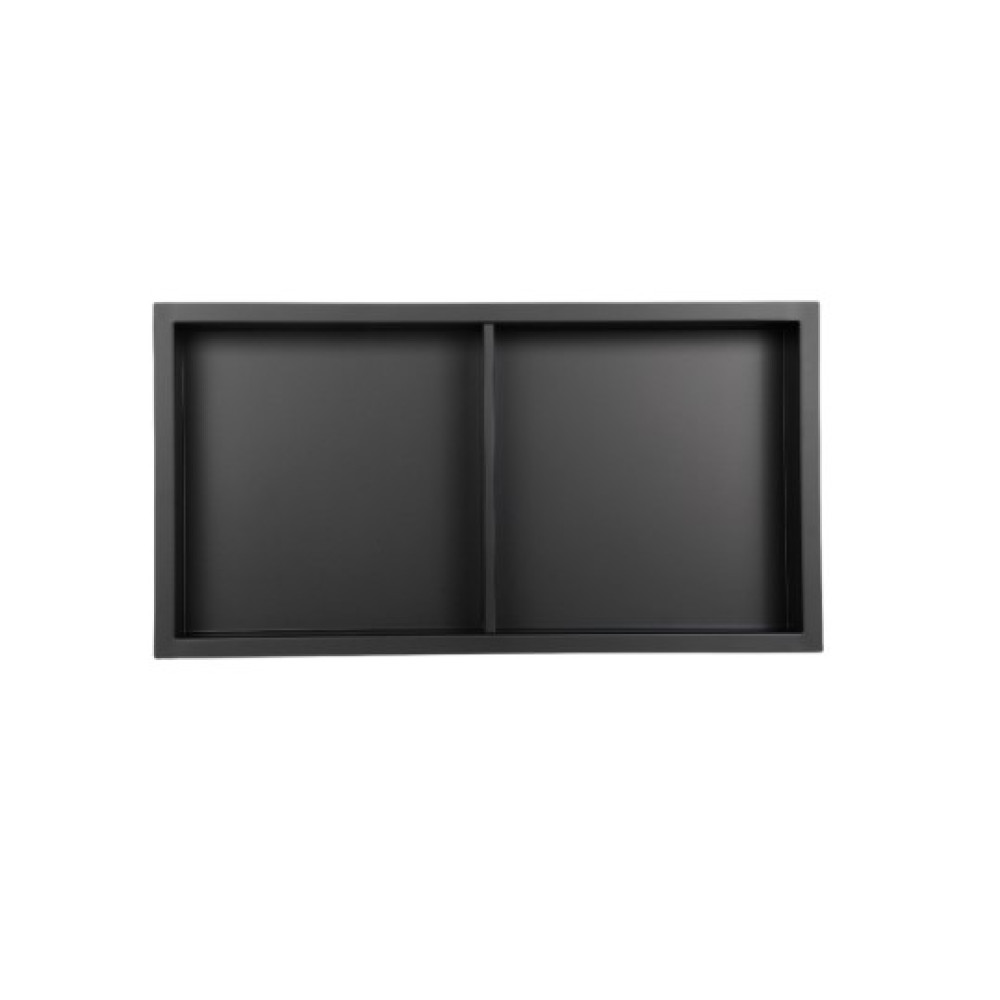 Полиця-ніша для ванної кімнати Mixxus Premium NICHE-0103 BLACK із нержавіючої сталі SUS304 (MI6682)