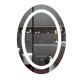 Зеркало Mixxus PLAIN MV02-60x80 с LED Touch, Anti-fog, димером, регулировкой яркости, часами (MI6933)