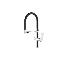 Смеситель для кухни Mixxus Premium DERBY 021 (NUT) REFL.BLACK с выходом для питьевой воды (MI6600)