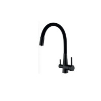 Смеситель для кухни Mixxus SUS-021 BLACK REFL.BLACK с выходом для питьевой воды (MI6214)