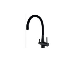 Смеситель для кухни Mixxus SUS-021 BLACK REFL.BLACK с выходом для питьевой воды (MI6214)