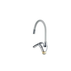 Смеситель для кухни Mixxus YUB4-181 Reflector White с белым силиконовым изливом (MI6482)
