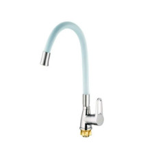 Смеситель для кухни Mixxus SOP4-045 Reflector White с белым силиконовым изливом (MI6488)