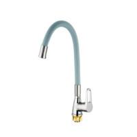 Змішувач для кухні Mixxus SOP4-045 Reflector Gray з сірим силіконовим виливом (MI6489)