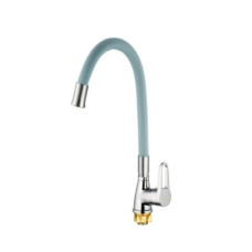 Смеситель для кухни Mixxus SOP4-045 Reflector Gray с серым силиконовым изливом (MI6489)