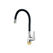 Смеситель для кухни Mixxus SOP4-146 Reflector Black с черным силиконовым изливом (MI6490)