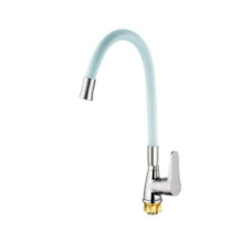 Смеситель для кухни Mixxus SOP4-146 Reflector White с белым силиконовым изливом (MI6491)