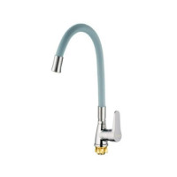 Смеситель для кухни Mixxus SOP4-146 Reflector Gray с серым силиконовым изливом (MI6492)