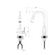 Змішувач для кухні Mixxus Premium Matis 011-T (NUT) Graphite Refl.Black (MI8268)