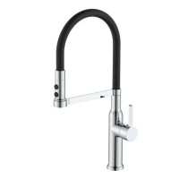 Смеситель для кухни Mixxus PREMIUM PULL 017 REFL.BLACK (MI8277)