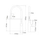 Змішувач для кухні Mixxus PREMIUM PULL 017 GRAPHITE REFL.BLACK (MI8278)