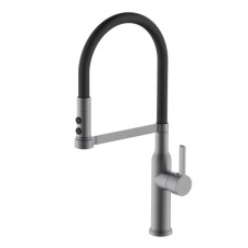 Смеситель для кухни Mixxus PREMIUM PULL 017 GRAPHITE REFL.BLACK (MI8278)